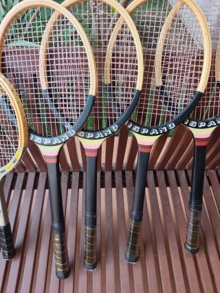 Raquetas Tenis Madera decoración Colección Vintage