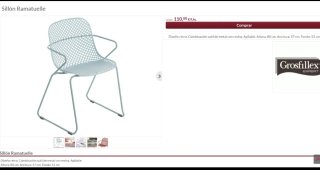 Silla Grosfillex Metal Diseño