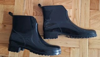 Botas de agua negras talla 36
