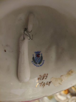 Campanella vintage ceramica Capodimonte
