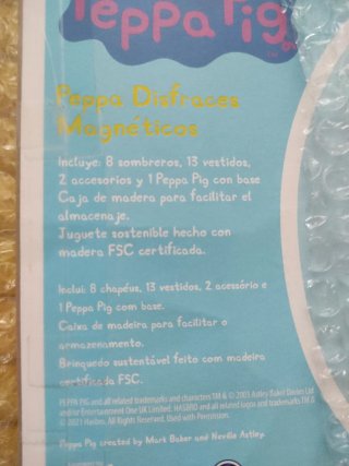 Peppa Pig Disfraces Magnéticos