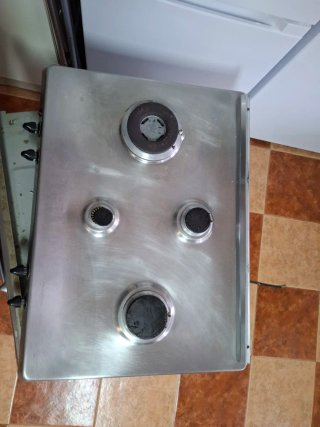 Conjunto horno y placa de gas