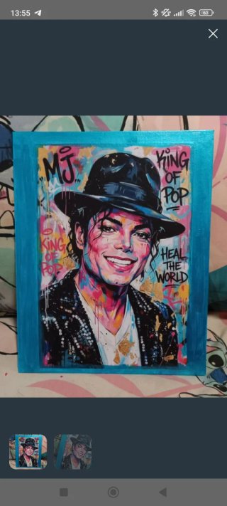 Lienzo Michael Jackson King of Pop