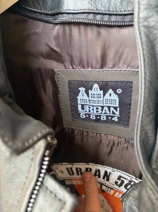 Chaqueta de cuero para moto hombre