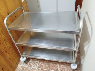 Carro de servicio industrial 3 niveles