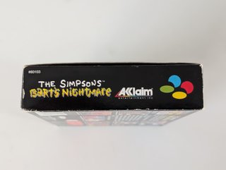 The Simpsons Bart's Nightmare Super Nintendo