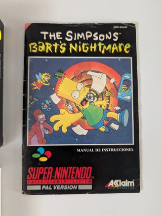 The Simpsons Bart's Nightmare Super Nintendo