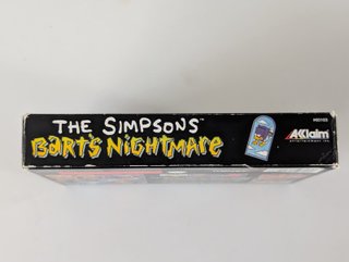 The Simpsons Bart's Nightmare Super Nintendo