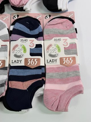 24 Pares Calcetines Mujer Algodón Tobilleros
