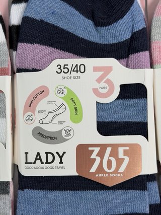24 Pares Calcetines Mujer Algodón Tobilleros