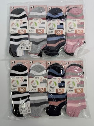 24 Pares Calcetines Mujer Algodón Tobilleros