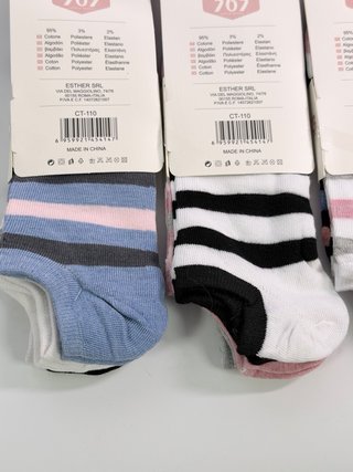 24 Pares Calcetines Mujer Algodón Tobilleros