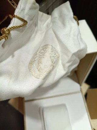 Caja Reloj Versace Blanca y Dorada