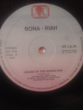 Vinilo House of the Rising Sun Bona-Riah