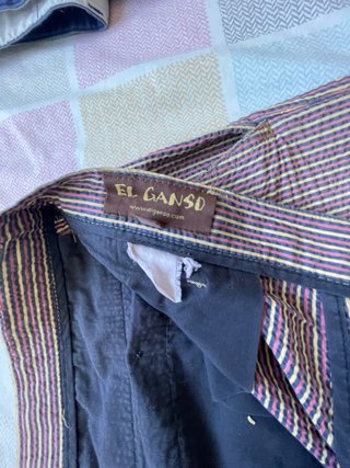 Bermudas El Ganso Rayas Marrón Multicolor