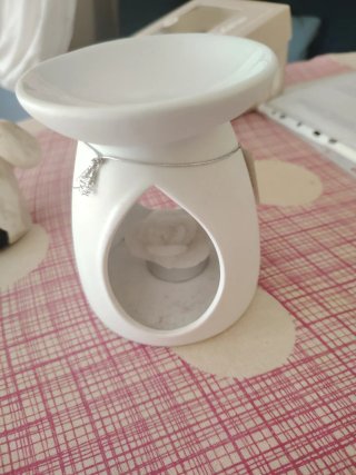 Porta profumi Yankee Candle bianco