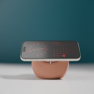 Soporte magsafe con forma homepod para iphone