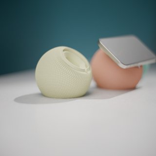 Soporte magsafe con forma homepod para iphone