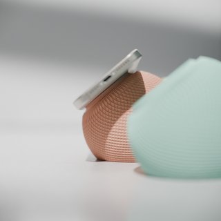 Soporte magsafe con forma homepod para iphone