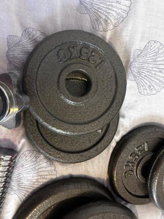 Mancuernas ajustables con discos