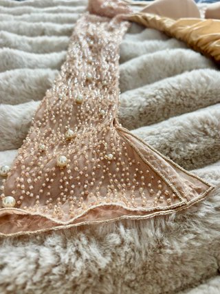 Vestido Oh Polly Beige/Amarillo Perlas