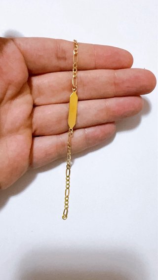 Bracciale con targhetta Dhiago in oro 18kt 750