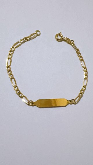 Bracciale con targhetta Dhiago in oro 18kt 750