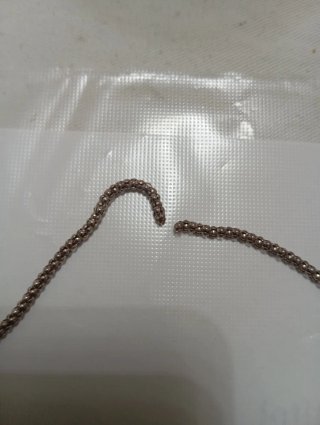 Collar plata roto de plata 925