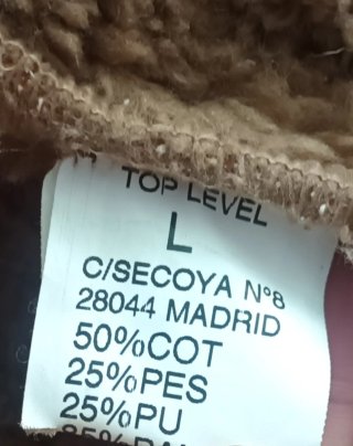 Visón sintético abrigo años 80s marrón vintage