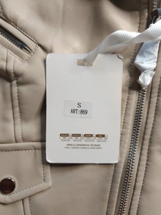 Nueva Cazadora Biker Beige Talla S