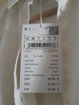 Camisa Springfield blanca