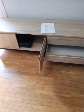 Mobile TV da 2 metri (color rovere naturale)