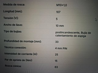 Bujías de precalentamiento para motor BMW 330d M57