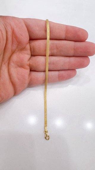 Bracciale maglia milanese in oro giallo 18kt 750