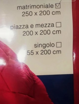 Piumone matrimoniale microfibra 250x200 cm