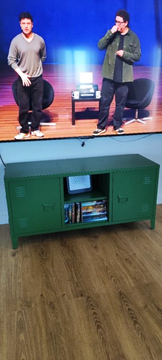 Mueble TV Metálico Verde