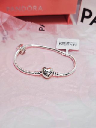 Pulsera Pandora 17 cm + Charm Cierre Seguridad