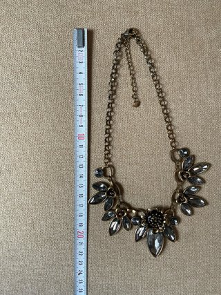 CHOKER COLLAR COBRE CON PIEDRRAS GRISES
