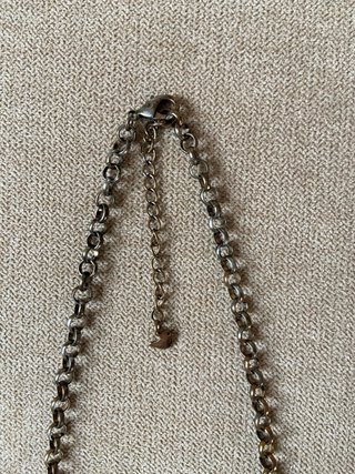 CHOKER COLLAR COBRE CON PIEDRRAS GRISES