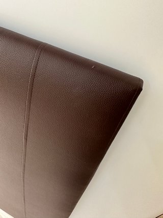 OUTLET - Cabecero polipiel chocolate 140cm
