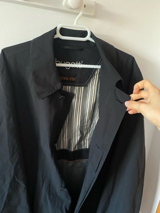 Trench Bugatti Negro GORE-TEX