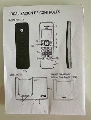 Teléfono Inalámbrico SPC Blade Negro/Rojo