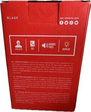 Teléfono Inalámbrico SPC Blade Negro/Rojo