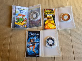 PSP Chili con carnage,  Alien Syndrome y Geronimo