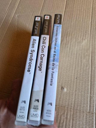 PSP Chili con carnage,  Alien Syndrome y Geronimo