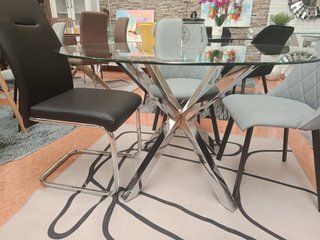 Mesa Comedor Cristal Templado 120cm