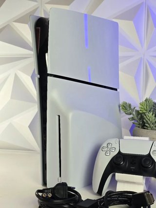 PlayStation 5 Slim Disco Blanca completa