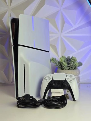 PlayStation 5 Slim Disco Blanca completa