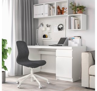 Silla de escritorio Ikea Langfjall gris