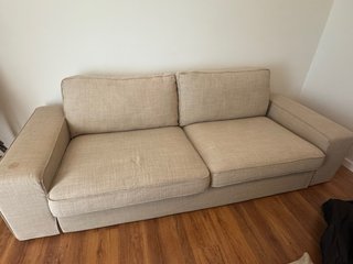 Divano beige in tessuto con spedizione inclusa